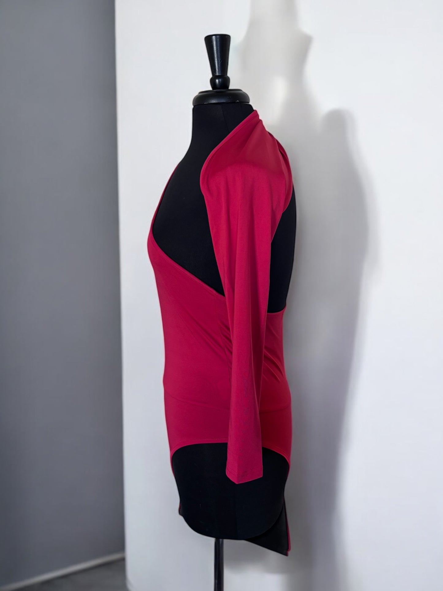 One Shoulder Women Irregular Bodysuit