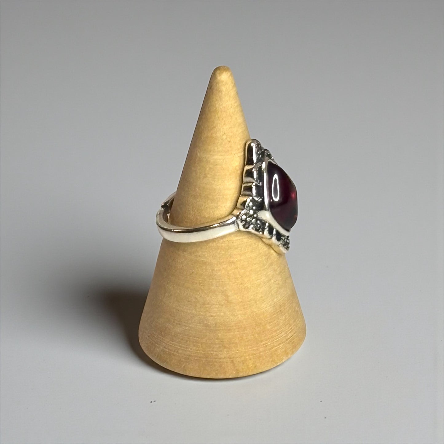 Ruby Diamond Adjustable 925 Ring