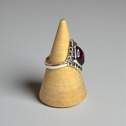 Ruby Diamond Adjustable 925 Ring