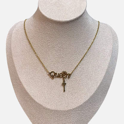 Collar con llave de corazón de reina para mujer