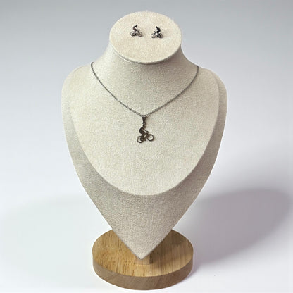 Classic Style Sports Bicycle Jewelry Set