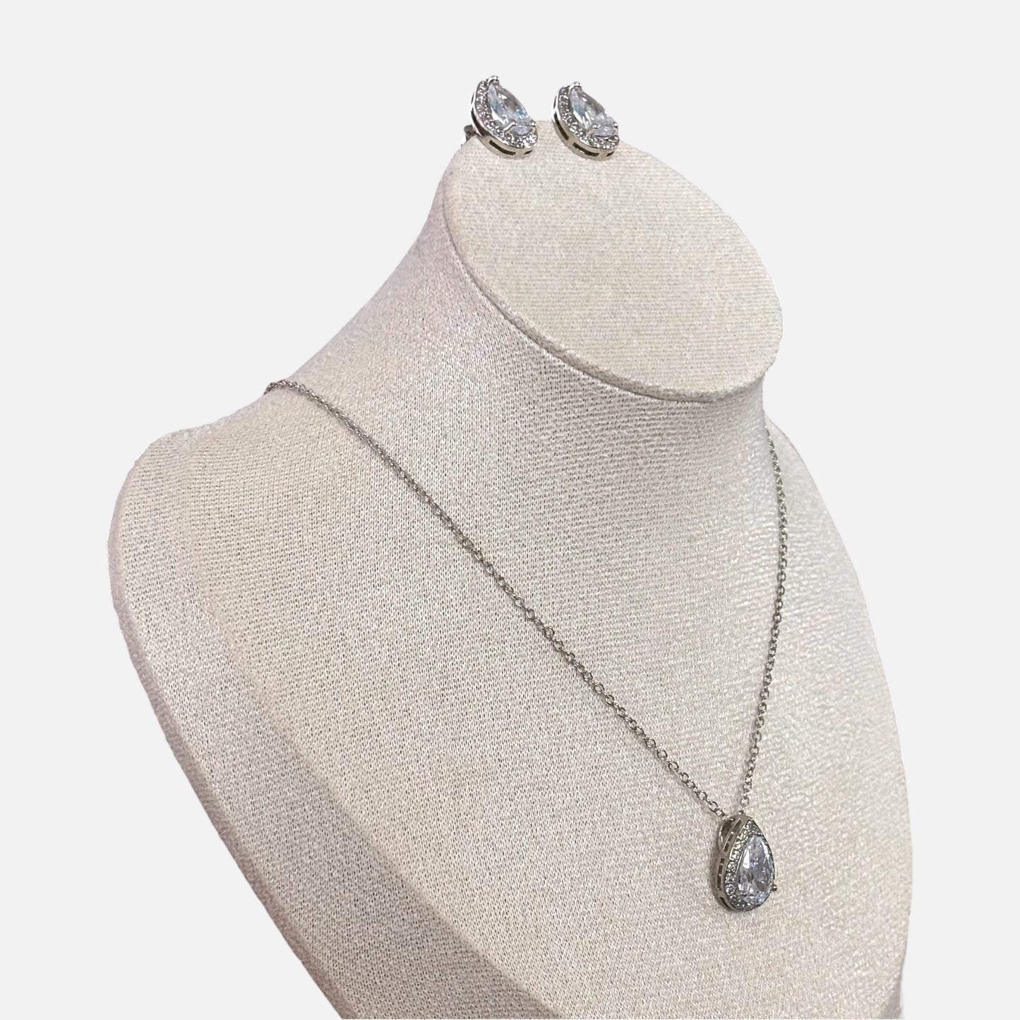 Conjunto de joyas de cristal de lujo