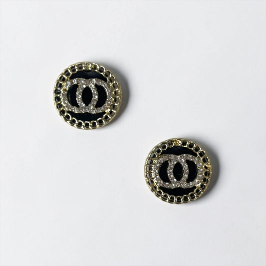 Double Round Circles Elegant Stud Earring