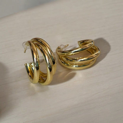 Chunky Lightweight Hoop Earrings