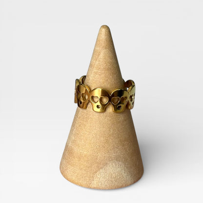 Waterproof Adjustable Skull Ring