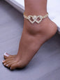 Luxurious Double Heart Anklet Bracelet