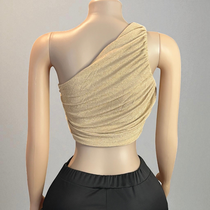 One Side Shoulder Night Out Blouse