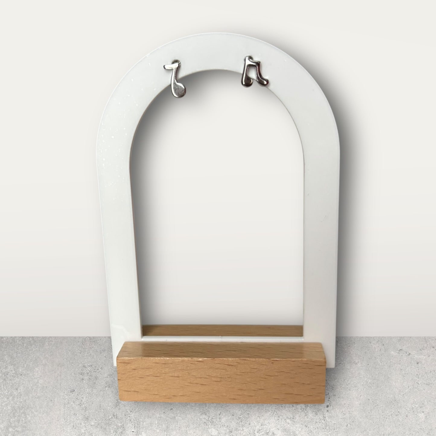 925 Sterling Silver Music Note Stud Earrings