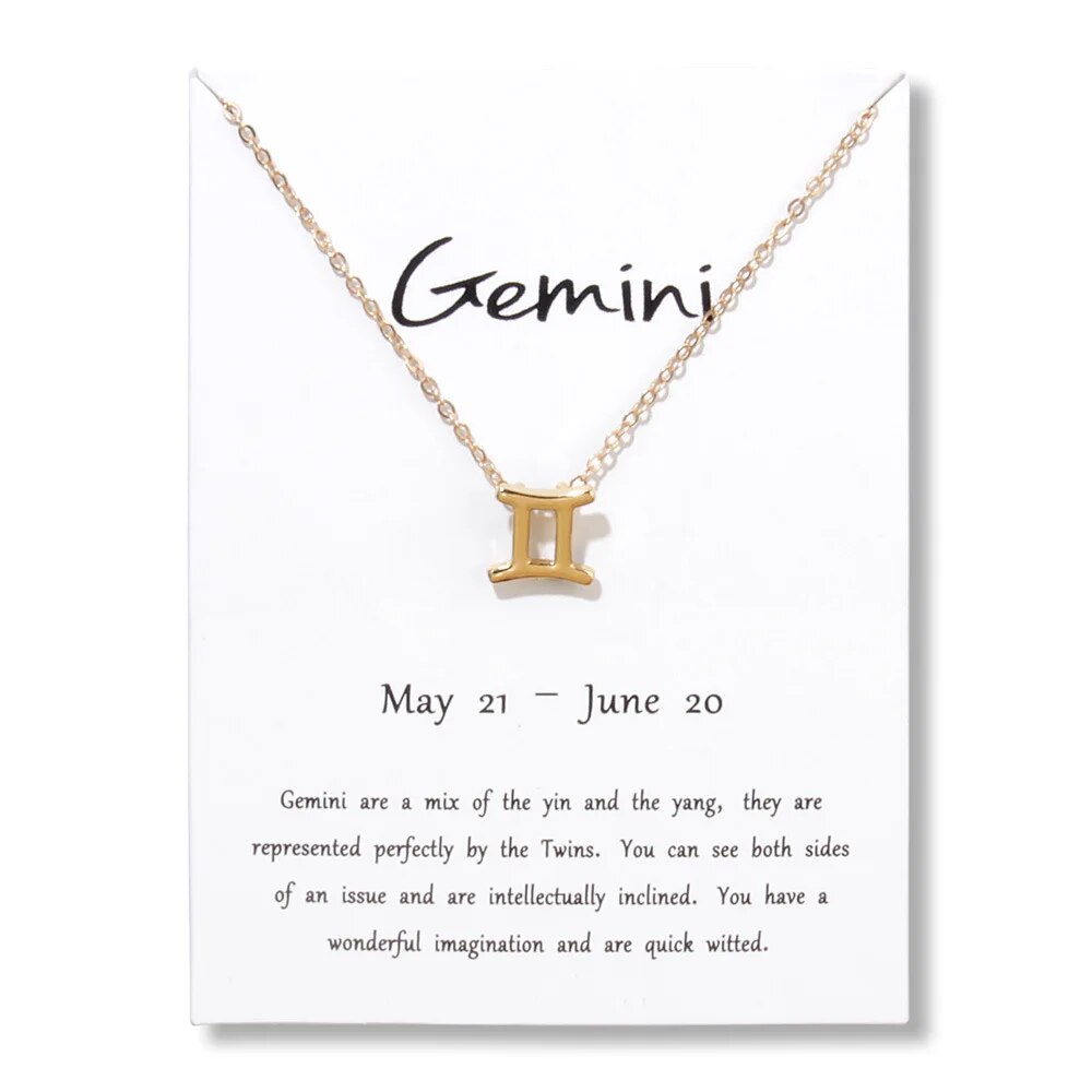 Collar de oro con el signo del zodiaco