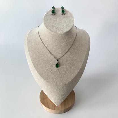 Conjunto elegante esmeralda