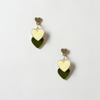 Double Heart Small Earring