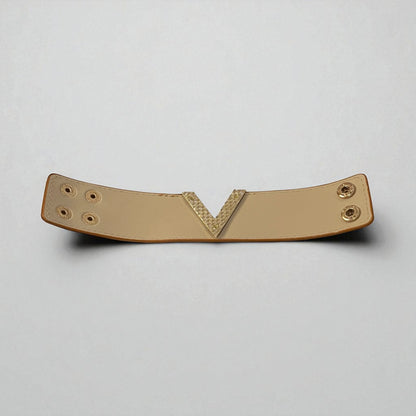 V Shape Wide Charm Cuff Wrap Bracelet