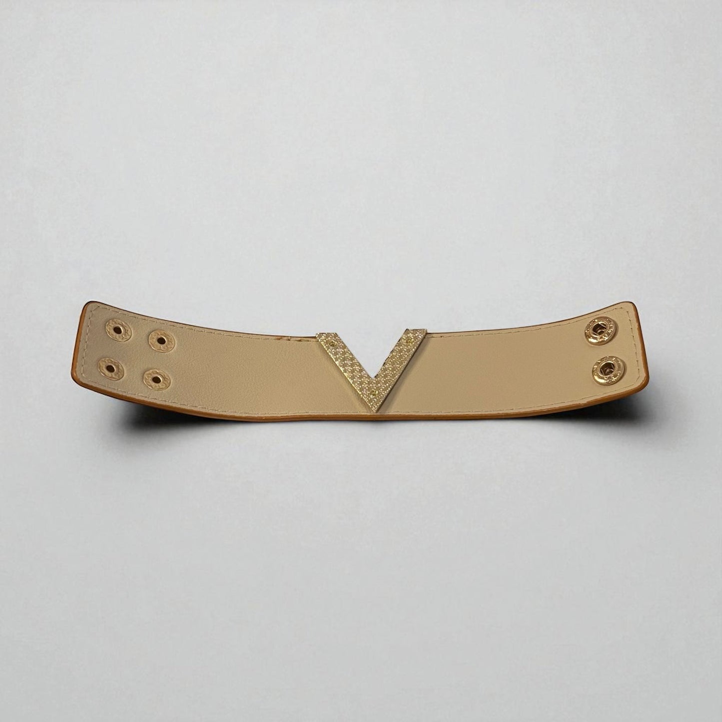 V Shape Wide Charm Cuff Wrap Bracelet