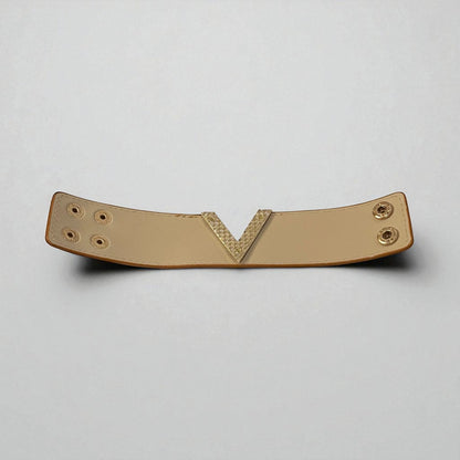 V Shape Wide Charm Cuff Wrap Bracelet