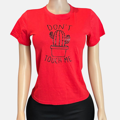 Camiseta estampada de mujer con cactus