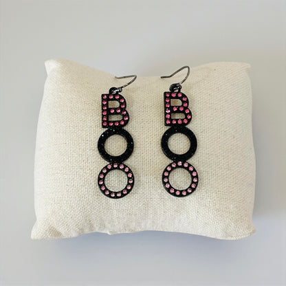 Halloween BOO Drop Earrings