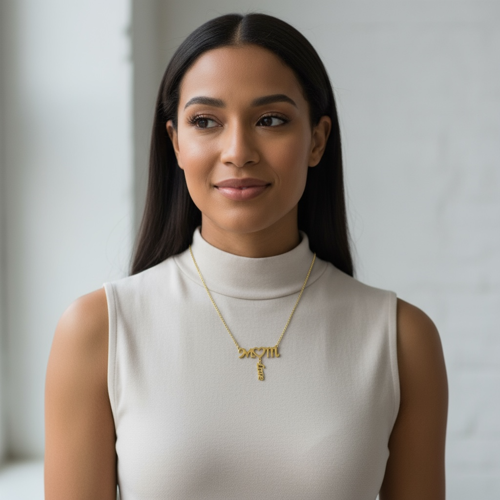 Stainless Steel Mom Necklace