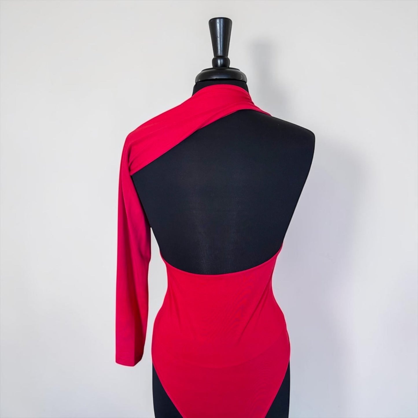 One Shoulder Women Irregular Bodysuit