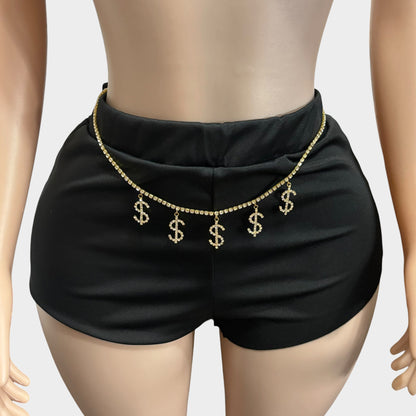 Money Sign Gold Belly Chain