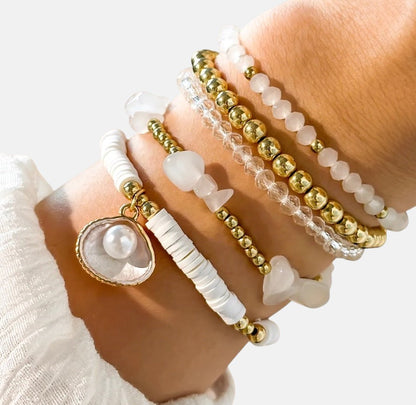 Vintage Classic White Gold Bracelet Sets