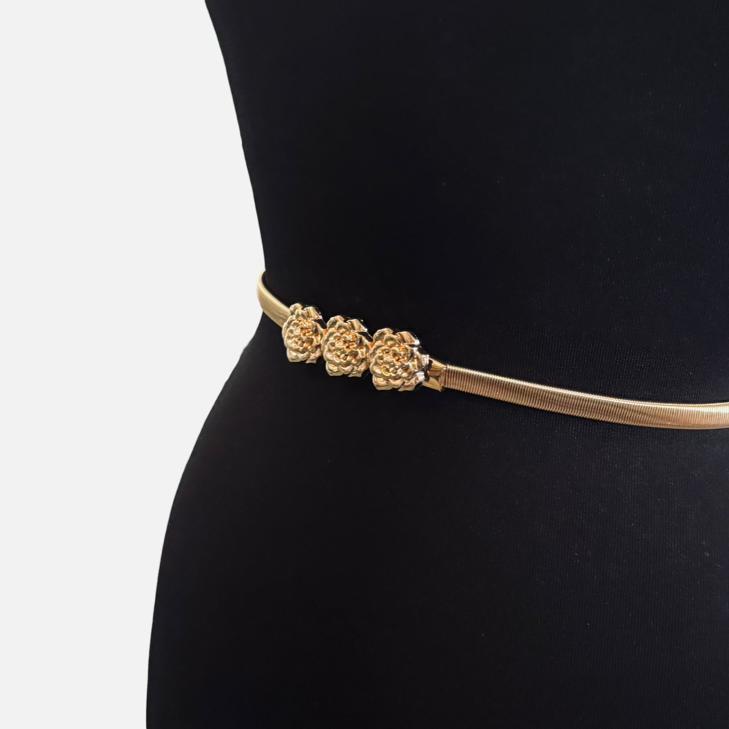 Rosette Stretch Metal Belt