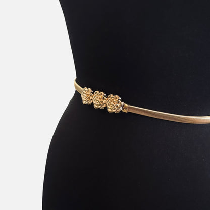 Rosette Stretch Metal Belt