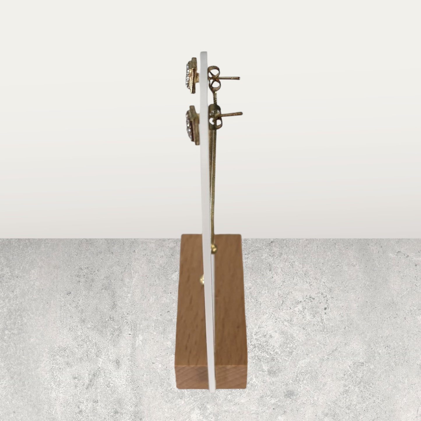 Long Gold Women Fancy Earrings