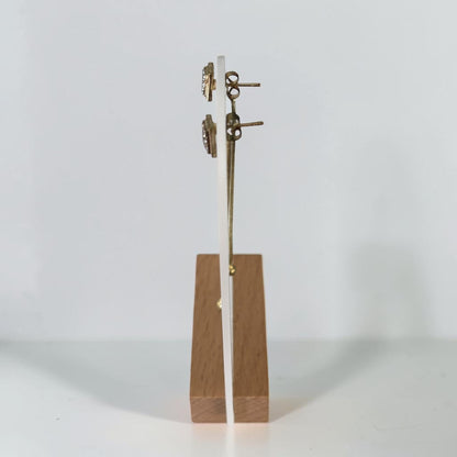 Long Gold Women Fancy Earrings