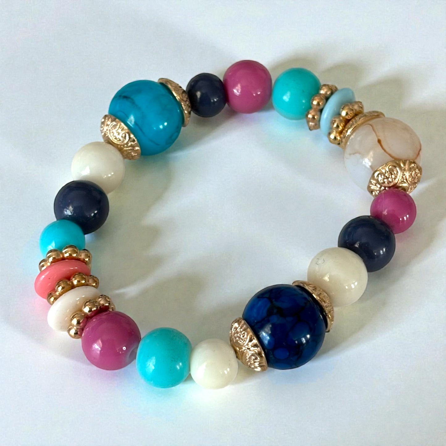 Crystal Beads 4 Piece Bracelet Set