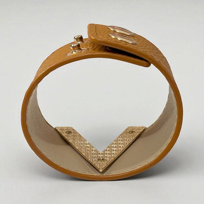 V Shape Wide Charm Cuff Wrap Bracelet