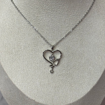 Heart Stethoscope Nurse Necklace