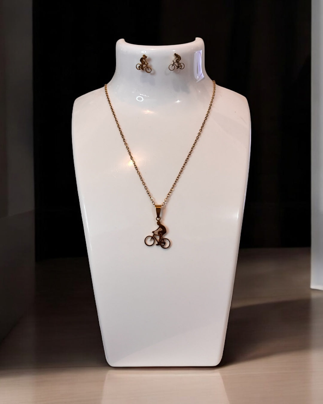 Classic Style Sports Bicycle Jewelry Set