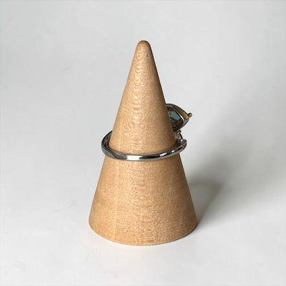 Delicate Adjustable Green Ring