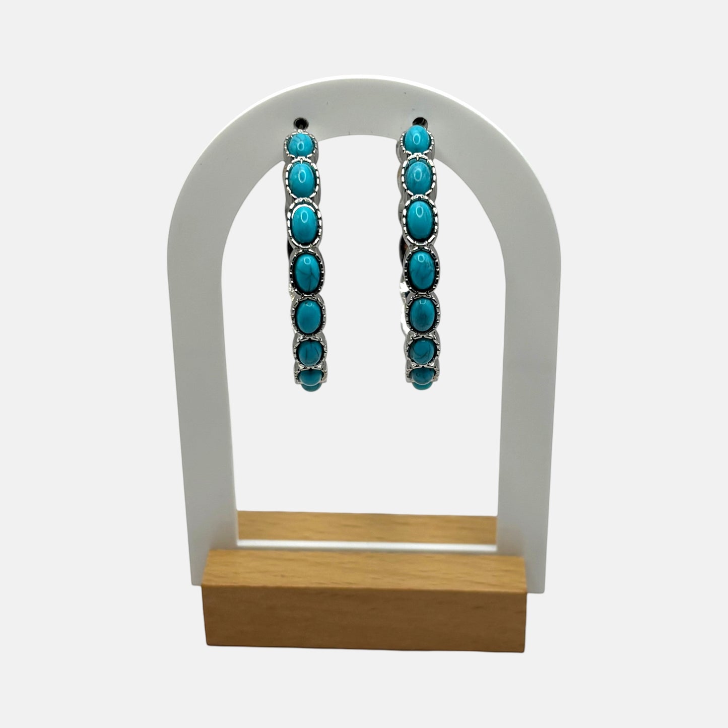Turquoise Round Earring