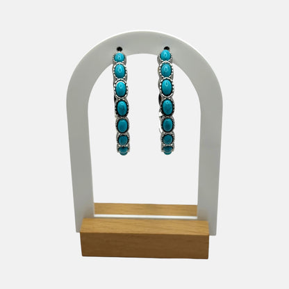 Turquoise Round Earring