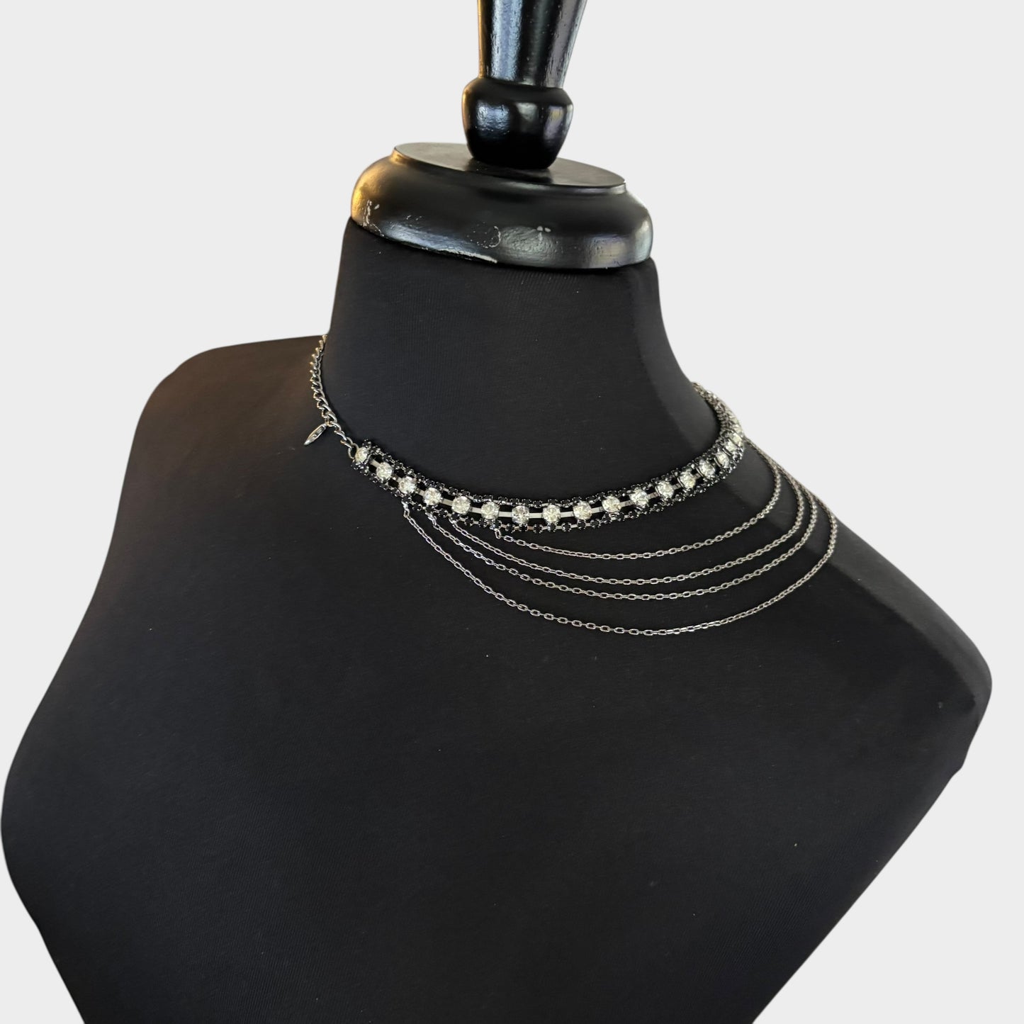 Black Layered Shoulder Luxury Strap