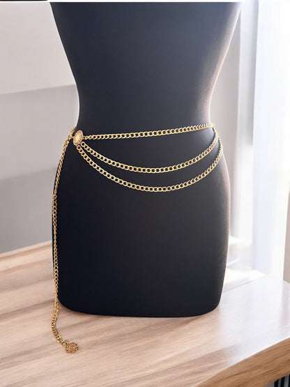 Multi-layer Metal Link Chain Belt