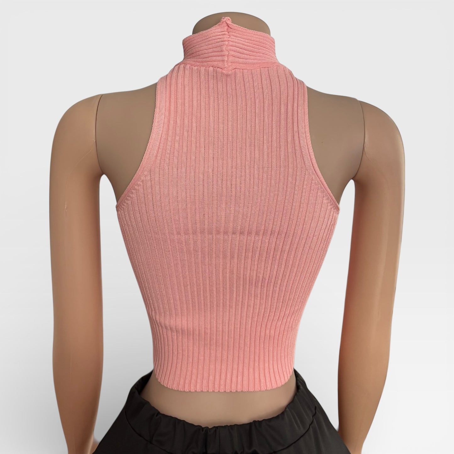 Sleeveless Pink One Size Top