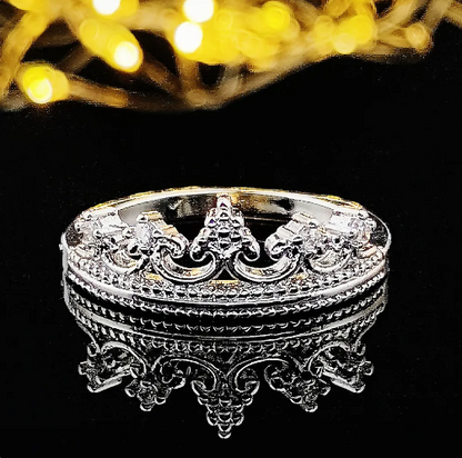 Anillo de plata de ley 925 Promise to be my Queen