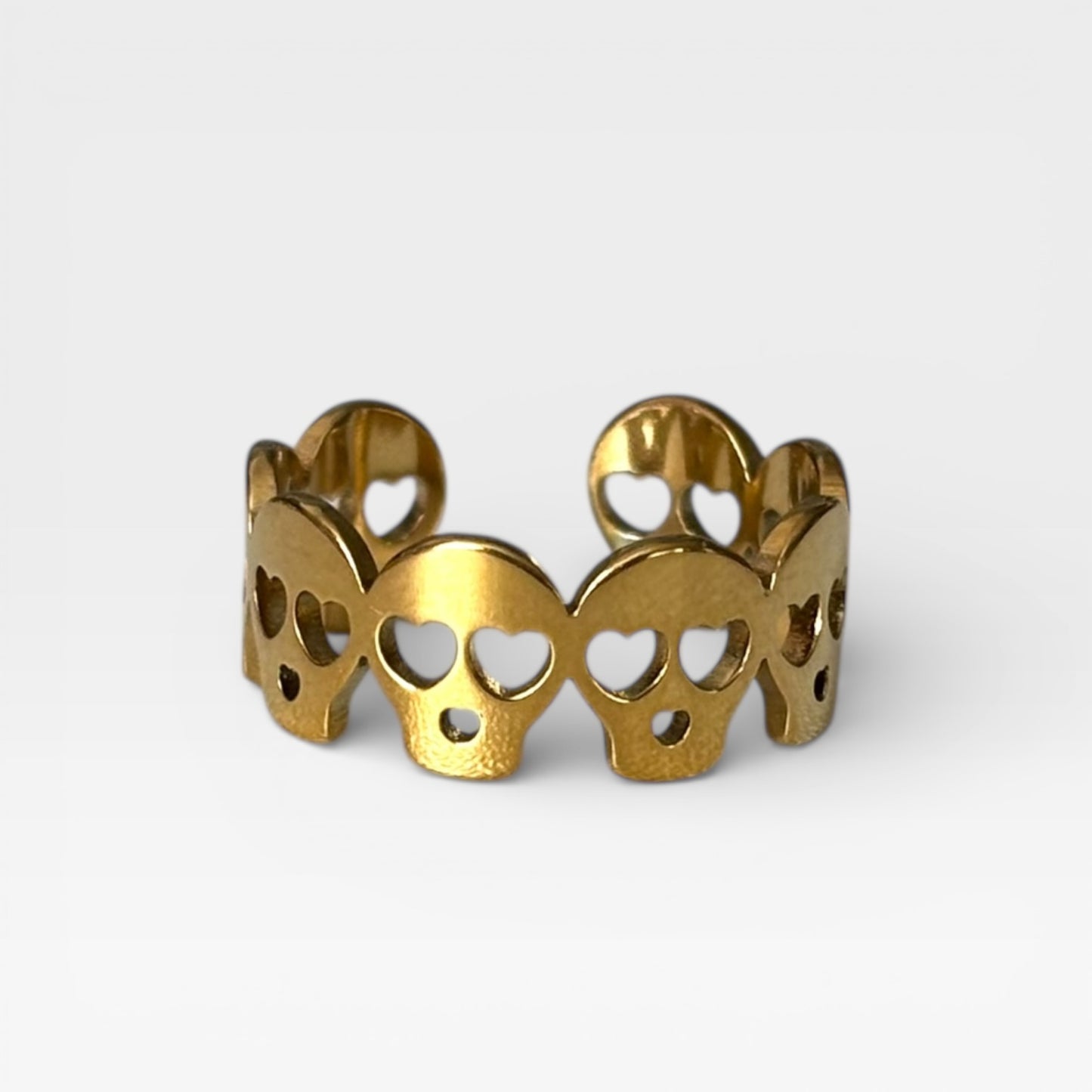 Waterproof Adjustable Skull Ring