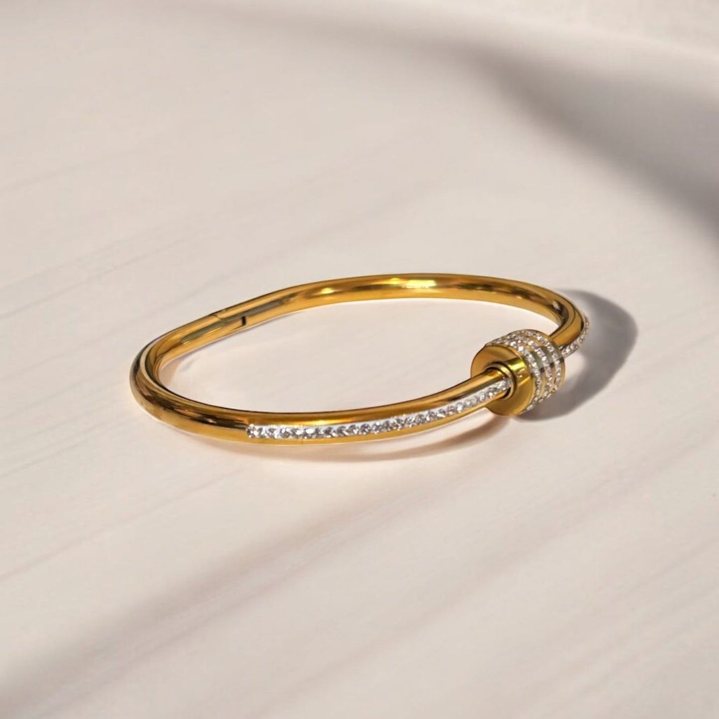 Luxurious Titanium Steel Bangle Bracelet