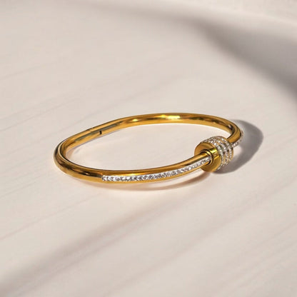 Luxurious Titanium Steel Bangle Bracelet