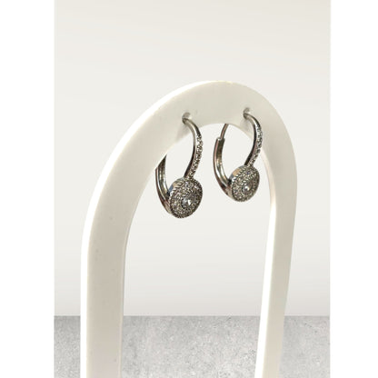 Pendientes colgantes de aro de lujo