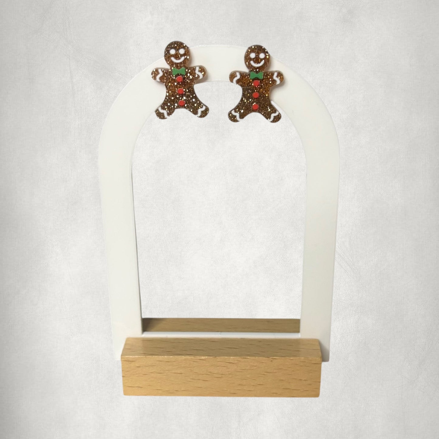 Gingerbread Man Stud Earring