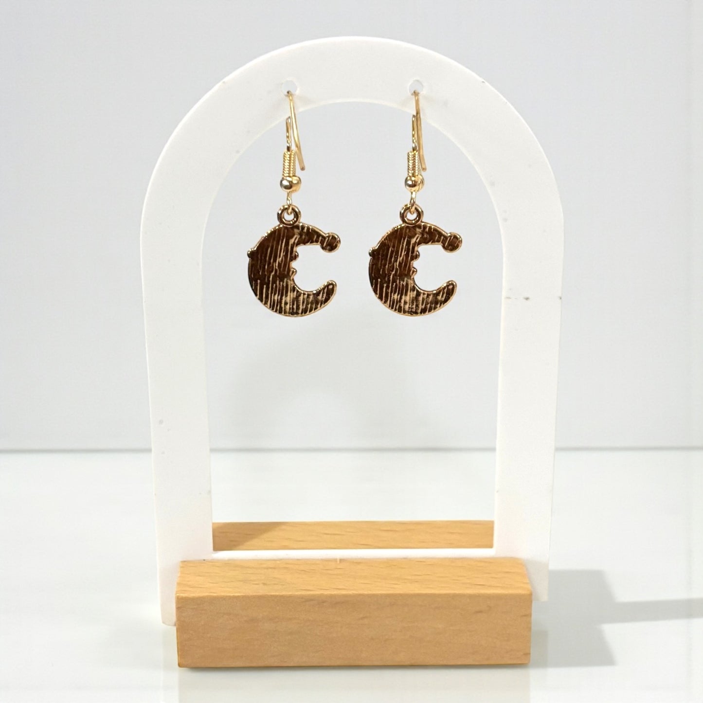 Moon Santa Hat Small Earring