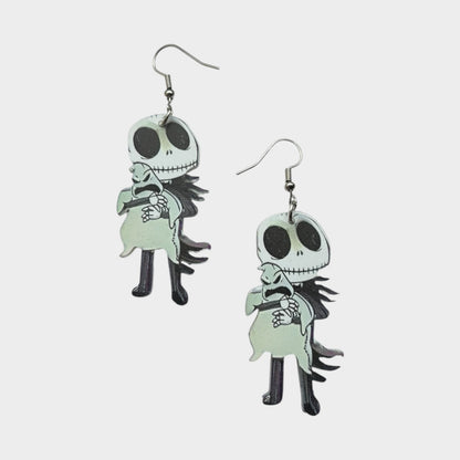 Acrylic Ghost Hug Drop Earrings