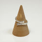 Sterling Silver Open Crystal Ring