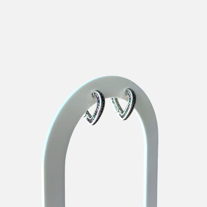 Colorful Heart Hoop Lightweight Earring