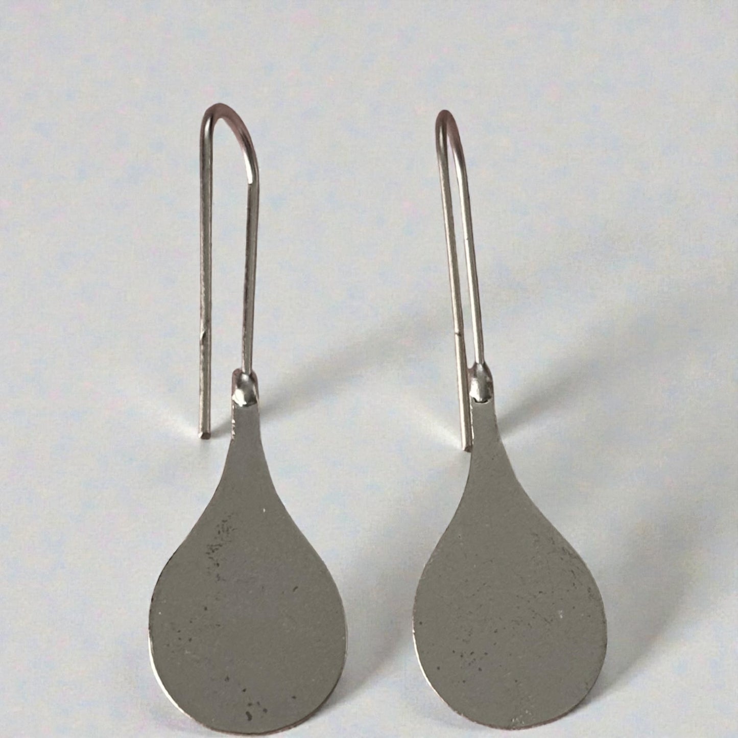 Simple Drop Vintage Silver Earring