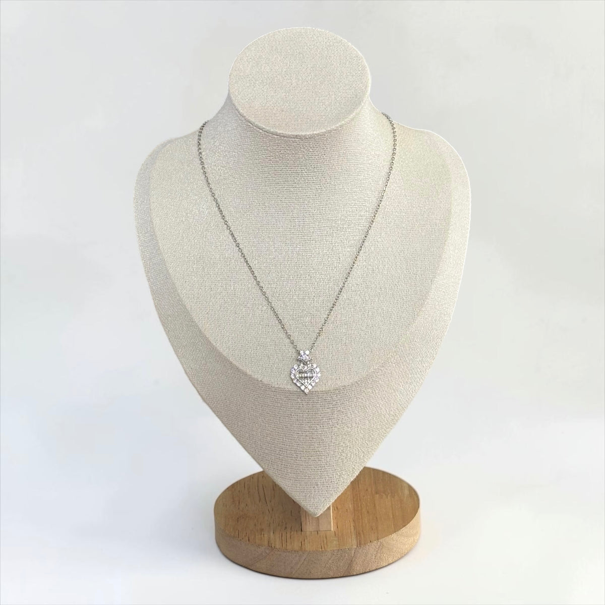 Silver Heart Pendant Necklace